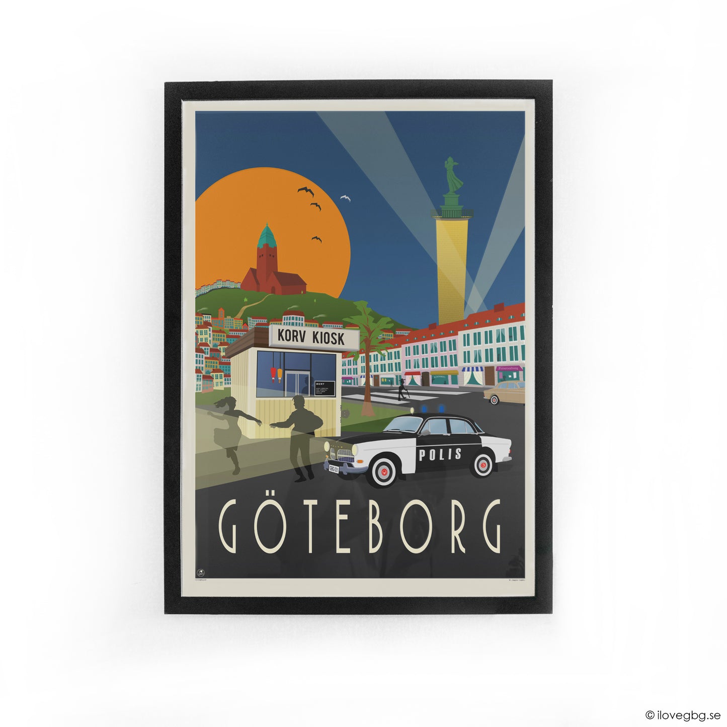 Göteborg "Korv kiosk" 50x70 cm